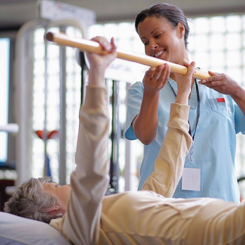 physical therapy session